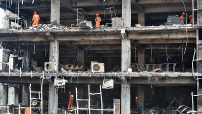 Delhi's Mundka fire: Staircase filled with smoke, door shut, those trapped in fire had no way out