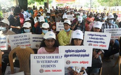 Medical students from Ukraine stage demo in Chennai, want to complete course in India