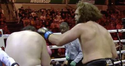 YouTube star Harley Morenstein uses 62lb weight advantage to stop opponent