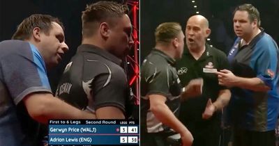 Adrian Lewis reveals Gerwyn Price "fat" jibe after darts duo clash in ugly scenes