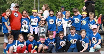 Schoolfriends of Gosforth nine-year-old girl battling rare brain cancer run race in honour of her