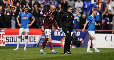 Robbie Neilson gives Hearts injuries update for Rangers final after Liam Boyce limps out of league clash