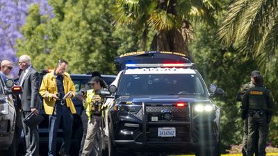 California churchgoers hog-tie gunman after deadly attack