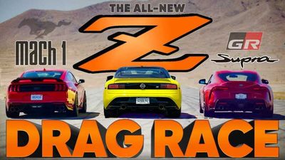 2023 Nissan Z Drag Races Toyota Supra 3.0 And Ford Mustang Mach 1