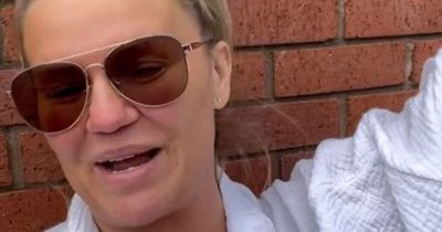 Kerry Katona discharged from hospital after weekend dash as she enjoys morning stroll