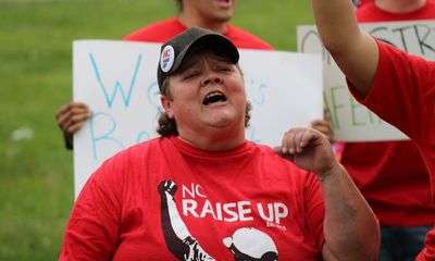 ‘I cannot survive on $260 a week’: US retail and fast-food workers strike