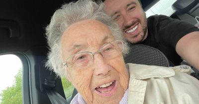 Mortified Scots granny watching mating monkeys at safari park caught on camera