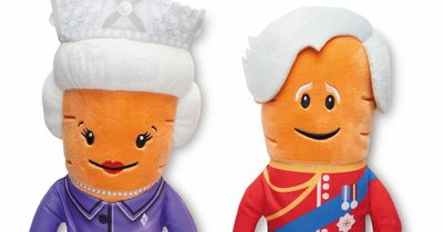Queen and Prince Charles turned into carrots for Aldi Jubilee Kevin range