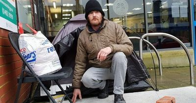 Man caused traffic chaos as he played guitar in the middle of a roundabout before punching cop