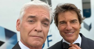 Phillip Schofield cosies up for a selfie with Tom Cruise after criticism from ITV viewers