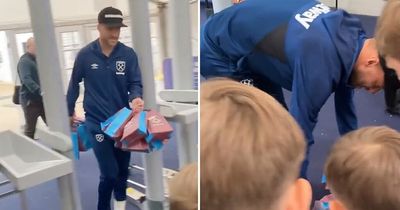 Andriy Yarmolenko provides gifts for refugees after final home game as West Ham player