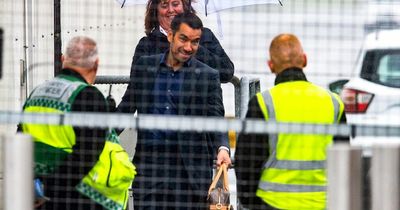 Rangers pictured flying out of Glasgow and Kemar Roofe is on the plane to Seville