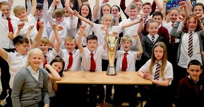 Lanarkshire pupils are on the ball with Scottish Women's FA Cup visit