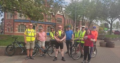 Group take on huge 20-mile bike ride to raise money for volunteer-ran project that feeds Felling community