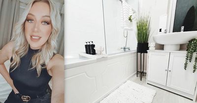 Mum creates stylish bathroom for under £200 using bargains from B&M, B&Q and Amazon