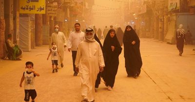 Sandstorm engulfs Baghdad turning sky orange with thousands struggling to breathe