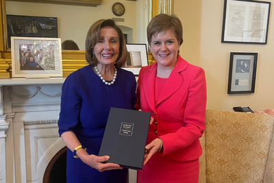 Nancy Pelosi hails Nicola Sturgeon as 'model to women everywhere' for leadership