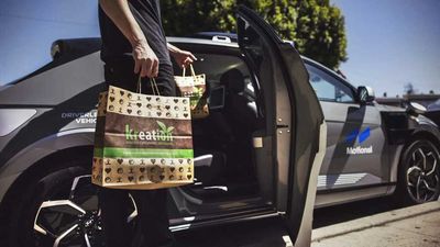 Autonomous Hyundai Ioniq 5 EVs Now Delivering Food In California