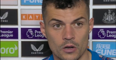 Every word of explosive Granit Xhaka interview after Arsenal defeat to Newcastle