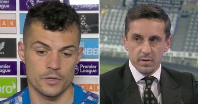 Granit Xhaka's brutal Arsenal interview in full as Gary Neville brands him "disgrace"