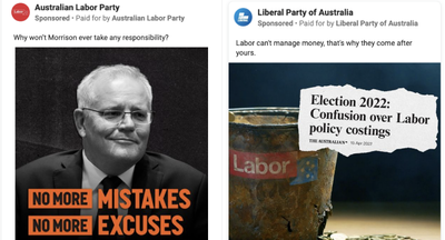 Labor’s Facebook spend is far bigger than the Coalition’s — and it’s going negative