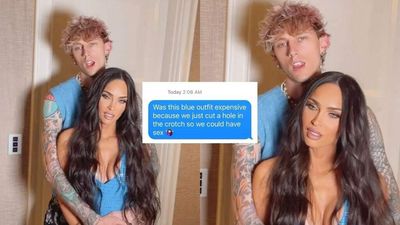 Megan Fox And MGK Cut A Hole Out Of Her Designer Jumpsuit To Fucc Whyyyyy Do We Know This