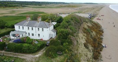 Cottage perched perilously close to cliff edge goes on the market for £295,000