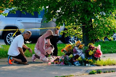 Buffalo mass shooting – live: Local man arrested for making terrorist threat referencing weekend massacre