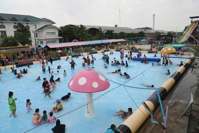 Pool at fun park vandalised, homes flooded