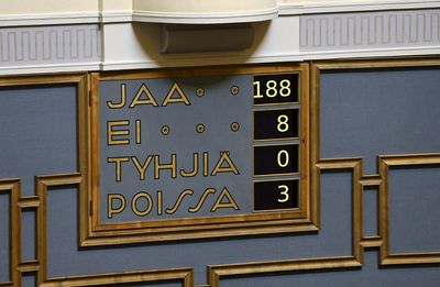Finland's parliament votes yes to NATO