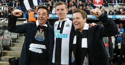 Ant and Dec spotted rejoicing in Arsenal demise as Newcastle ruin Champions League hopes