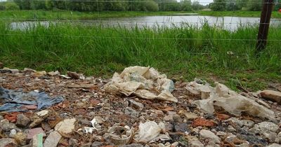Old clothes, plastics and computer parts used to line paths at new Nottinghamshire 'eco park'