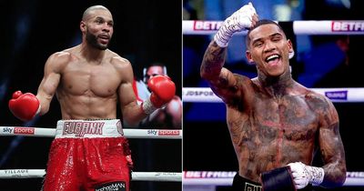 Conor Benn and Chris Eubank Jr discuss potential fight in backstage encounter