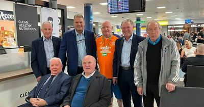 Rangers legends the Barca Bears on their way to Seville for Europa League final