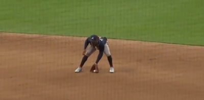 Weird replay loophole handed the Braves a double play after the umps blatantly missed the call