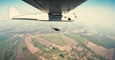 Moment terrifying Russian ‘Orlan-10’ drone takes to the sky and drops bombs on Donbas