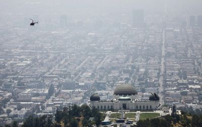 Los Angeles observatory evacuated as firefighters battle blaze