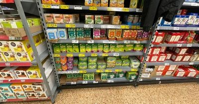 Want to cut your food bill? Try crouching down in the aisle!