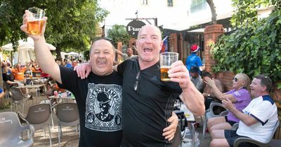 Rangers fans who haven't spoken in 15 years reunited after chance meeting in Seville pub