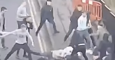 Thugs in sickening footage of football fan fight on Dundee street still hunted by cops six weeks on