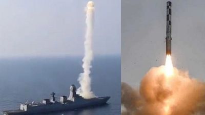 Missile Test: Indian Navy successfully test fires Anti-ship Version