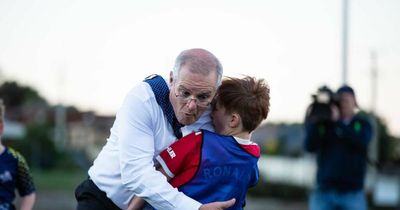 The moment Scott Morrison 'bulldozed' over a child playing soccer in Tasmania