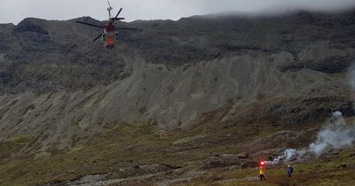 Hiker airlifted to hospital after horror fall while scaling Skye mountain