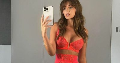 Love Island's Georgia Steel turns up the heat in neon lingerie from Boux Avenue