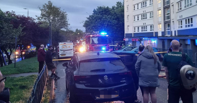 Glasgow high-rise flat block fire leaves five injured as crews battle blaze for two hours