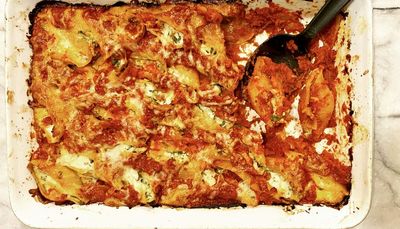 Ooey-gooey, cheesy stuffed pasta shells can’t be beat
