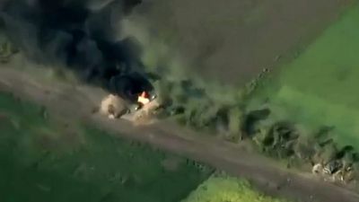 VIDEO: War In Ukraine: Defending Troops Blast Hidden Russian Tanks In Field