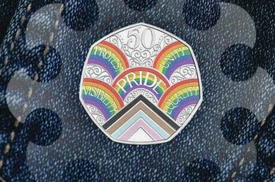 Royal Mint creates rainbow 50p to mark the 50th anniversary of UK Pride movement