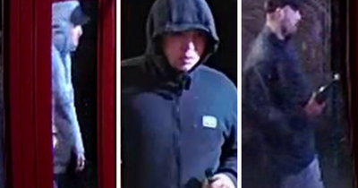 Detectives release images of three men amidst investigations into assaults at properties in Lanarkshire