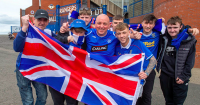 Rangers fans flood Ibrox as hundreds queue outside pubs in Europa league final celebrations